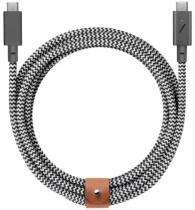 Кабель Native Union Belt Pro 240W Type-C / Type-C 2.4m Zebra (BELT-PRO2-ZEB-NP)