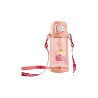 Пляшка для води Casno 690 мл KXN-1219 Рожева Свинка з соломинкою (KXN-1219_Pink) Пляшка для води Casno 690 мл KXN-1219 Рожева Свинка з соломинкою (KXN-1219_Pink)