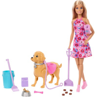 Лялька Barbie Прогулянка з песиком (JJB46)