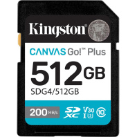 FLASH пам'ять Kingston Canvas Go Plus Class 10 UHS-I U3 V30 SDXC 512GB  (SDG4/512GB)