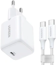 Зарядний пристрій UGREEN X513 QC PD 30W White with Type-C/Type-C (UGR-65013)