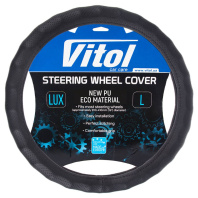 Чохол на руль VITOL L чорн (VLOD-NPU892 BK L)
