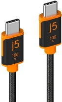 Кабель J5create 100W Type-C / Type-C 3m Black (JUCX25L30-N)