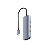 Концентратор Cudy USB-C 6-in-1 1xHDMI 4K + 1xUSB-C + 1xUSB 3.0 5Gbps + 2xUSB 2.0 (UH606)