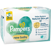 Дитячі вологі серветки Pampers Harmonie New baby 3 пачки х 46 шт (8700216201025) Дитячі вологі серветки Pampers Harmonie New baby 3 пачки х 46 шт (8700216201025)