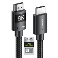 Кабель мультимедійний HDMI M to HDMI M 10.0m 8K60Hz 48Gbps braided Ugreen (95966)