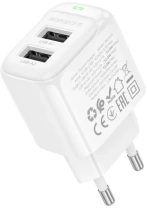 Зарядний пристрій BOROFONE BAS41A Potential 2A White (6941991113741)