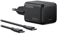Зарядний пристрій UGREEN X517 QC PD 25W Black with Type-C/Type-C (UGR-75103) Зарядний пристрій UGREEN X517 QC PD 25W Black with Type-C/Type-C (UGR-75103)