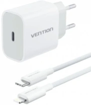 Зарядний пристрій Vention Vention G17B0 20W White Type-C/Lightning (G17W0-EU)