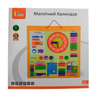 Розвиваюча іграшка Viga Toys Календар магнітний англ. (50377) Розвиваюча іграшка Viga Toys Календар магнітний англ. (50377)