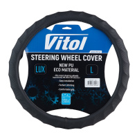 Чохол на руль VITOL L чорн (VLOD-W171 Bk L) Чохол на руль VITOL L чорн (VLOD-W171 Bk L)