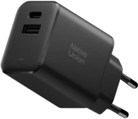 Зарядний пристрій Native Union Fast GaN Charger PD 45W Black (FAST-PD45AC-BLK-EU)