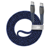 Дата кабель USB 2.0 Type-C to Type-C 1.2m 3А 60W blue RivaCase (PS6105 BL12) Дата кабель USB 2.0 Type-C to Type-C 1.2m 3А 60W blue RivaCase (PS6105 BL12)