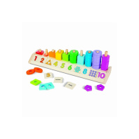 Розвиваюча іграшка Melissa&Doug Дерев'яний сортувальник Колір, форма, рахунок (MD19275)