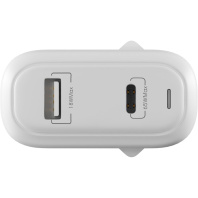 Зарядний пристрій Globex GaN 1xUSB + 1xUSB-C 65W FastPower white (GaN65WAC) Зарядний пристрій Globex GaN 1xUSB + 1xUSB-C 65W FastPower white (GaN65WAC)