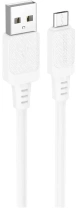 Кабель BOROFONE BX115 Lotto 2.4A AM / MicroUSB 1m White (6941991119651)
