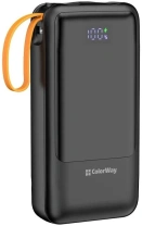Батарея універсальна ColorWay PowerHub 20000mAh 22.5W Built-in Cable Type-C/USB-A/Lightning/Micro USB (CW-PB200LP07BK)