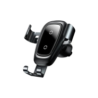 Кріплення для мобільного телефону Baseus Wireless Charger Gravity Car Mount Black  (WXYL-B0A)