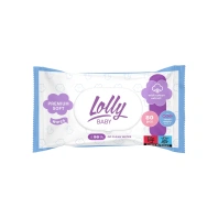 Дитячі вологі серветки Lolly з перших днів життя з клапаном 80 шт (4820174981136)