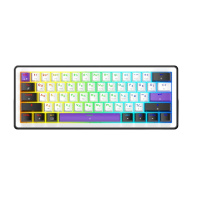 Клавіатура Hator Hellyberry HK60 Mechanical Linear RGB Wireless/Bluetooth/USB UA Black/White (HK60_wireless)