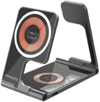 Бездротова зарядна станція Promate aurafold-trio (6959144063645) Бездротова зарядна станція Promate aurafold-trio (6959144063645)