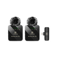 Мікрофон Puluz для iPhone/iPad 8-контактний приймач і два мікрофони Black (PU647B) Мікрофон Puluz для iPhone/iPad 8-контактний приймач і два мікрофони Black (PU647B)