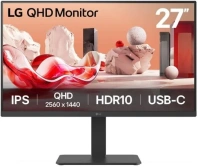Монітор LG 27BA65QB-B Black - 27" IPS / 2560?1440 / 100 Гц / Pivot / HAS Монітор LG 27BA65QB-B Black - 27" IPS / 2560?1440 / 100 Гц / Pivot / HAS