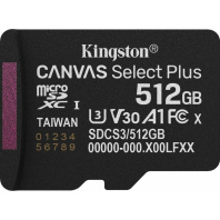 FLASH пам'ять Kingston Canvas Select Plus Gen3 UHS-I U3 V30 A1 Micro SDXC 512GB  (SDCS3/512GBSP)