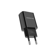 Зарядний пристрій BOROFONE BA20A Sharp USB 10.5W Black (6931474702081) Зарядний пристрій BOROFONE BA20A Sharp USB 10.5W Black (6931474702081)