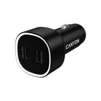 Автомобільний зарядний пристрій Canyon OnDrive 60 60W Black (CNE-CCABR3CC)