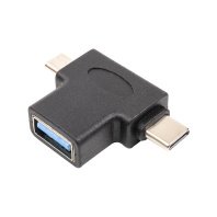 Перехідник USB 3.0 Type-C, microUSB (M) to USB 3.0 OTG AF PowerPlant (CA913121) Перехідник USB 3.0 Type-C, microUSB (M) to USB 3.0 OTG AF PowerPlant (CA913121)