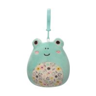 М'яка іграшка Squishmallows на кліпсі - Жабка Фрід 9 см (SQCP00179)