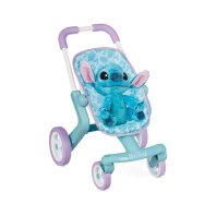 Коляска для ляльок Smoby Стіч. Прогулянка, з поворотними колесами та м'якою іграшкою (7600251225)