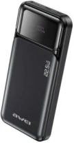 Батарея універсальна Awei PA-90 10000mAh 22.5W Black (6954284028493)