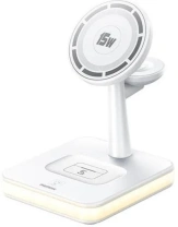 Бездротова зарядна станція Remax 33W Multifunctional 3in1 with Light RP-W96 White (6954851222279) Бездротова зарядна станція Remax 33W Multifunctional 3in1 with Light RP-W96 White (6954851222279)