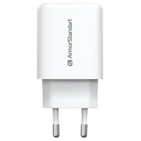 Зарядний пристрій Armorstandart 1xUSB-C + 1xUSB 25W GaN white (ARM89532)