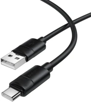 Кабель BOROFONE BX123 Leya 3A AM / Type-C 1m Black (6941991124211) Кабель BOROFONE BX123 Leya 3A AM / Type-C 1m Black (6941991124211)