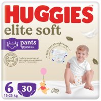 Підгузки Huggies Elite Soft 6 (15-25 кг) Mega 30 шт (5029053582436)