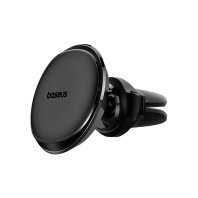 Кріплення для мобільного телефону Baseus Magnetic Car Mount Phone Holder with Cable Clip Air Vent Version Cluster Black  (C40141201113-00)