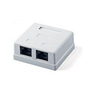 Комп'ютерна розетка Atcom RJ45 x2 UTP 5e (15254) Комп'ютерна розетка Atcom RJ45 x2 UTP 5e (15254)