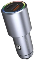 Автомобільний зарядний пристрій Proove Double Energy Plus 53W Metal gray  (ACDE53110004)