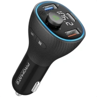 FM-трансмітер + АЗП Promate PowerTune-38W Black (6959144060217) FM-трансмітер + АЗП Promate PowerTune-38W Black (6959144060217)