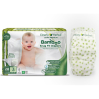 Підгузки Clearly Herbal Bamboo, розмір 3 (5,5-8 кг), 28 шт (1135) Підгузки Clearly Herbal Bamboo, розмір 3 (5,5-8 кг), 28 шт (1135)