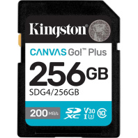 FLASH пам'ять Kingston Canvas Go Plus Class 10 UHS-I U3 V30 SDXC 256GB  (SDG4/256GB)