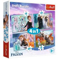 Пазл Trefl Frozen Дивовижний світ Крижаного серця 4 в 1 (12, 15, 20, 24) (5900511343816)