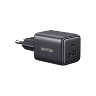 Зарядний пристрій Ugreen X514 1xUSB-C PD20W + 1xUSB GaN black (65737) Зарядний пристрій Ugreen X514 1xUSB-C PD20W + 1xUSB GaN black (65737)