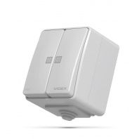 Вимикач Videx BINERA IP65 зовнішній 2кл з підсвічуванням (BINERA IP65 наружный 2кл с подсветкой) Вимикач Videx BINERA IP65 зовнішній 2кл з підсвічуванням (BINERA IP65 наружный 2кл с подсветкой)