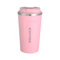 Термокружка Merlion MugCoffe 500 мл з відкидною кришкою, рожева (MugCoffe-500Pink)
