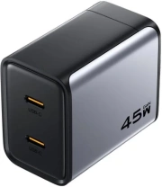 Зарядний пристрій Pisen BOLT Utility PD 45W Black with Type-C / Type-C (TP-C65_Kit)