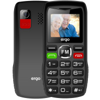 Мобільний телефон Ergo R182 Black Мобільний телефон Ergo R182 Black